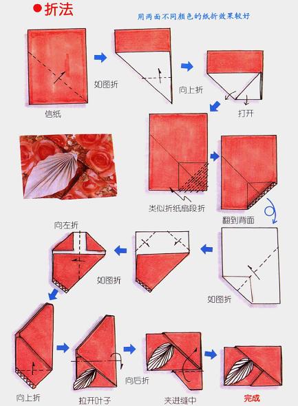 a4折信封的方法图解图片