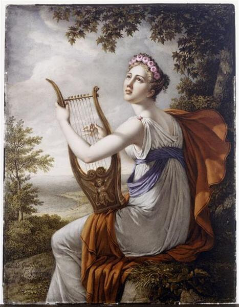 古希腊乐器:里拉琴(lyre),常用于颂歌或史诗伴奏