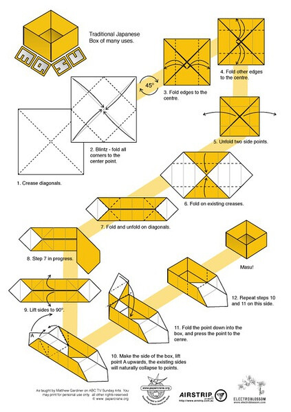 简易收纳盒的折法图片
