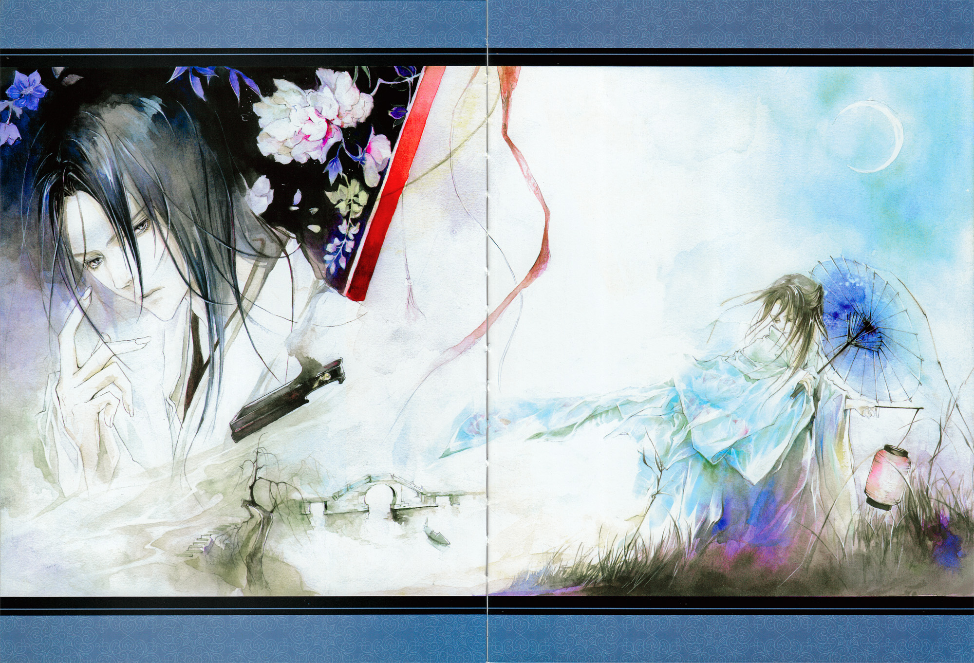 eno.(何何舞),中国知名插画师.画风以手绘水彩为主.