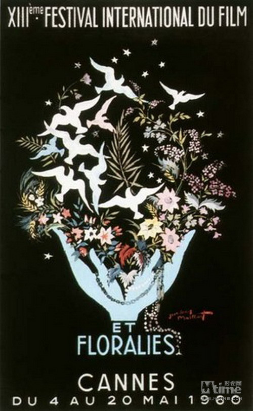 1960年第13届戛纳电影节插曲海报英雄电影图片