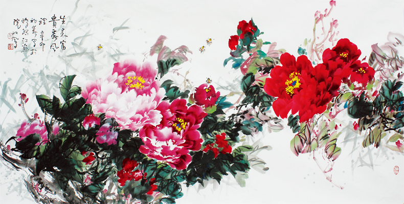 红粉映彩霞 乡情入画里---------张双凤