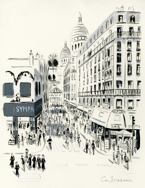 法国插画师dominique corbasson作品.