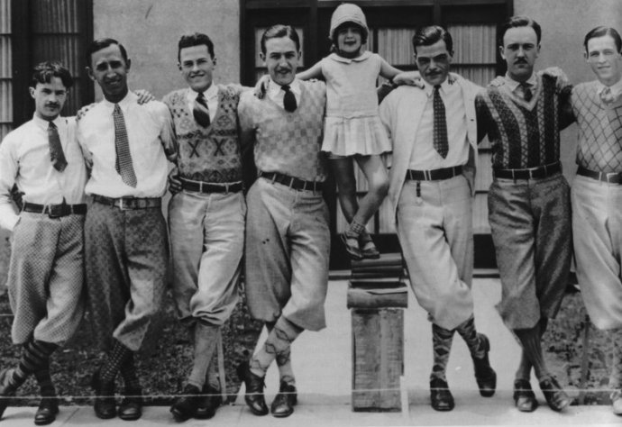 knickerbockers in the early decades of 20th century