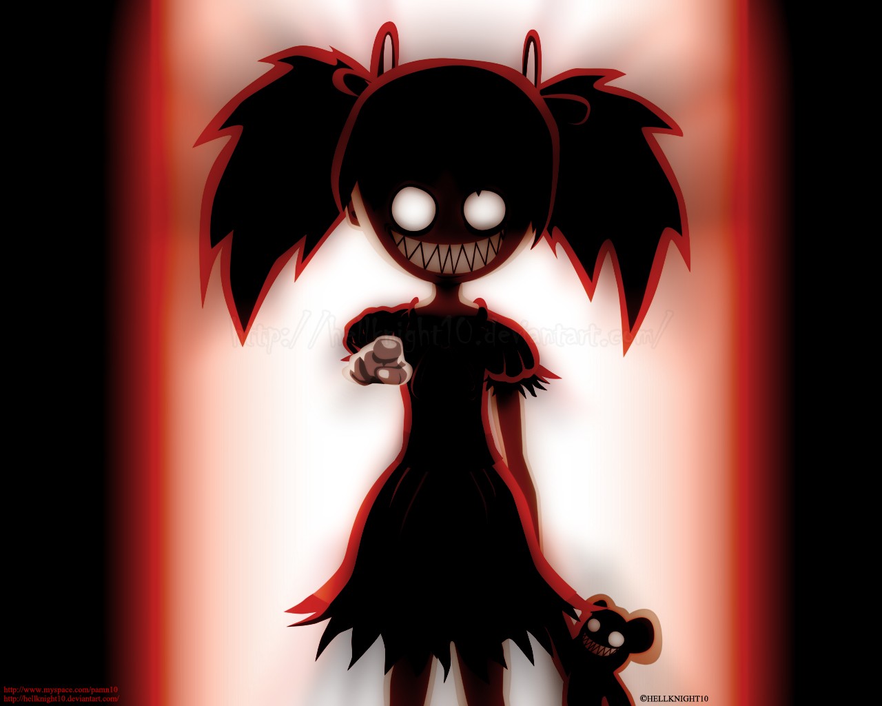 women creepy red scary / 1280x1024 wallpaper