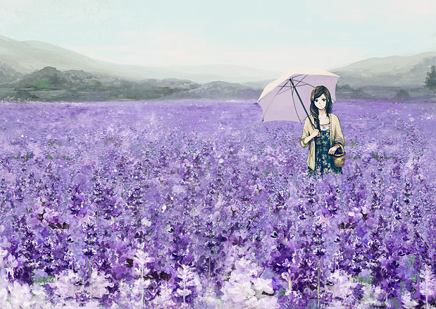 紫色薰衣草 花海