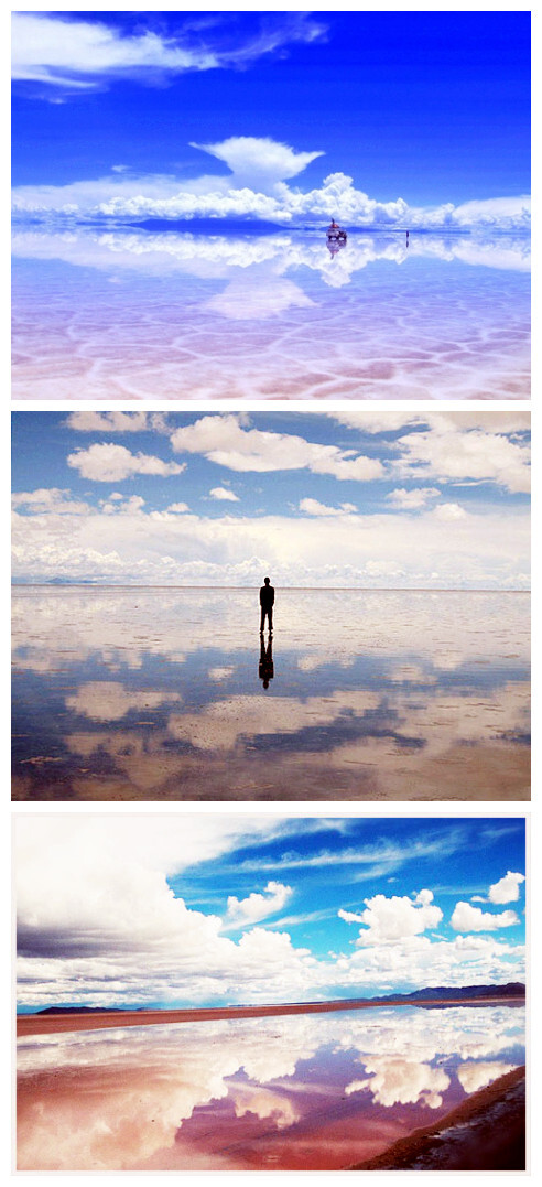 天空之镜 乌尤尼盐湖它位于玻利维亚西南部的乌尤尼小镇附近