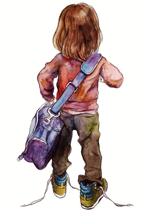 日本插画家北村わに的儿童插画欣赏_服装