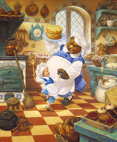 scott gustafson复古细腻儿童插画