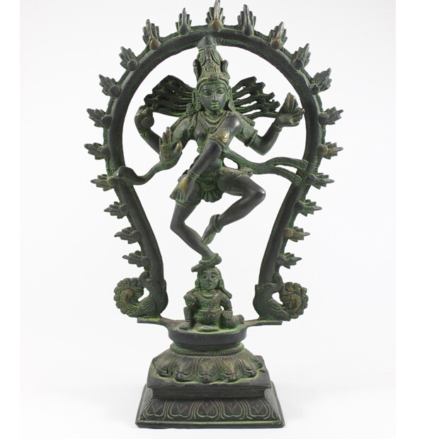 青铜器 舞王湿婆神像 家居摆件