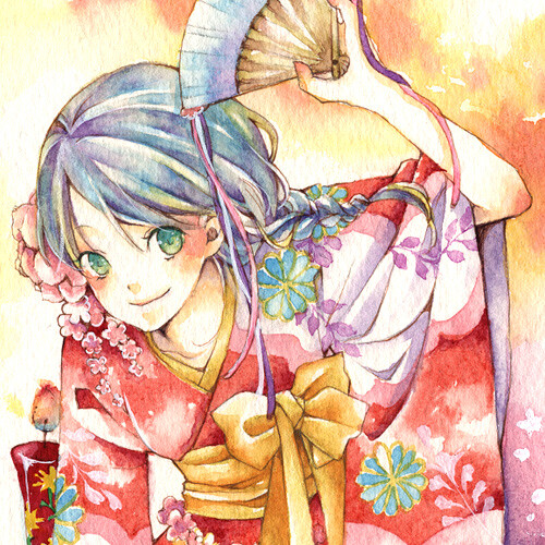 和服女孩.