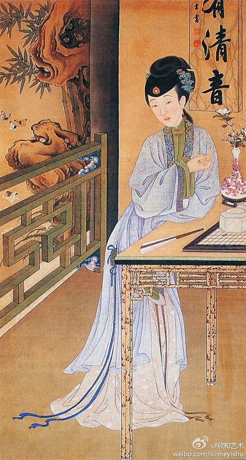 【雍正帝后妃图揭密秘宫闱情趣】消夏赏蝶…-堆糖,美好生活研究所