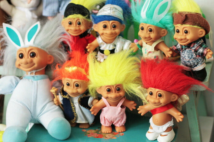 80年代 troll doll 巨魔娃娃 丑娃 随机