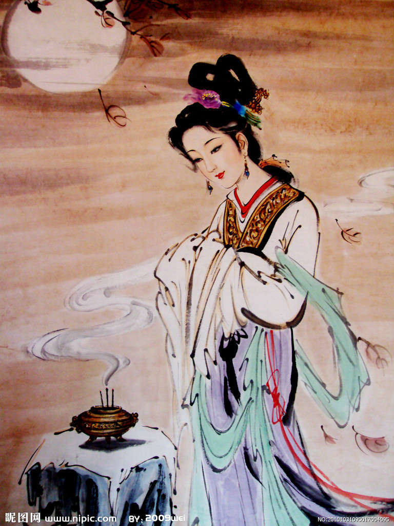 貂婵设计图_工笔画仕女集锦3_绘画书法_文