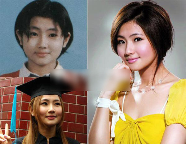 selina圆脸蛋很惹人喜欢,即使是素颜的学生毕业照,也是标准的"正妹"一