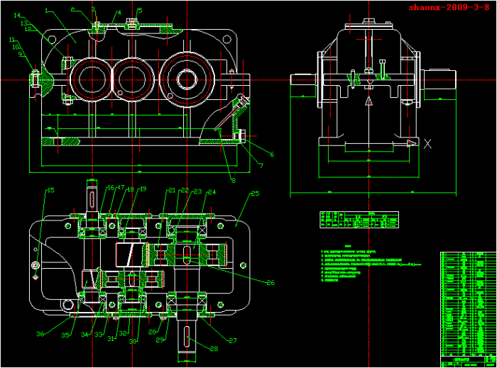 关注   二级斜齿轮减速器装配图 您所需要的一切…  收藏