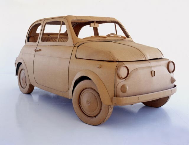 简易纸板汽车模型图片