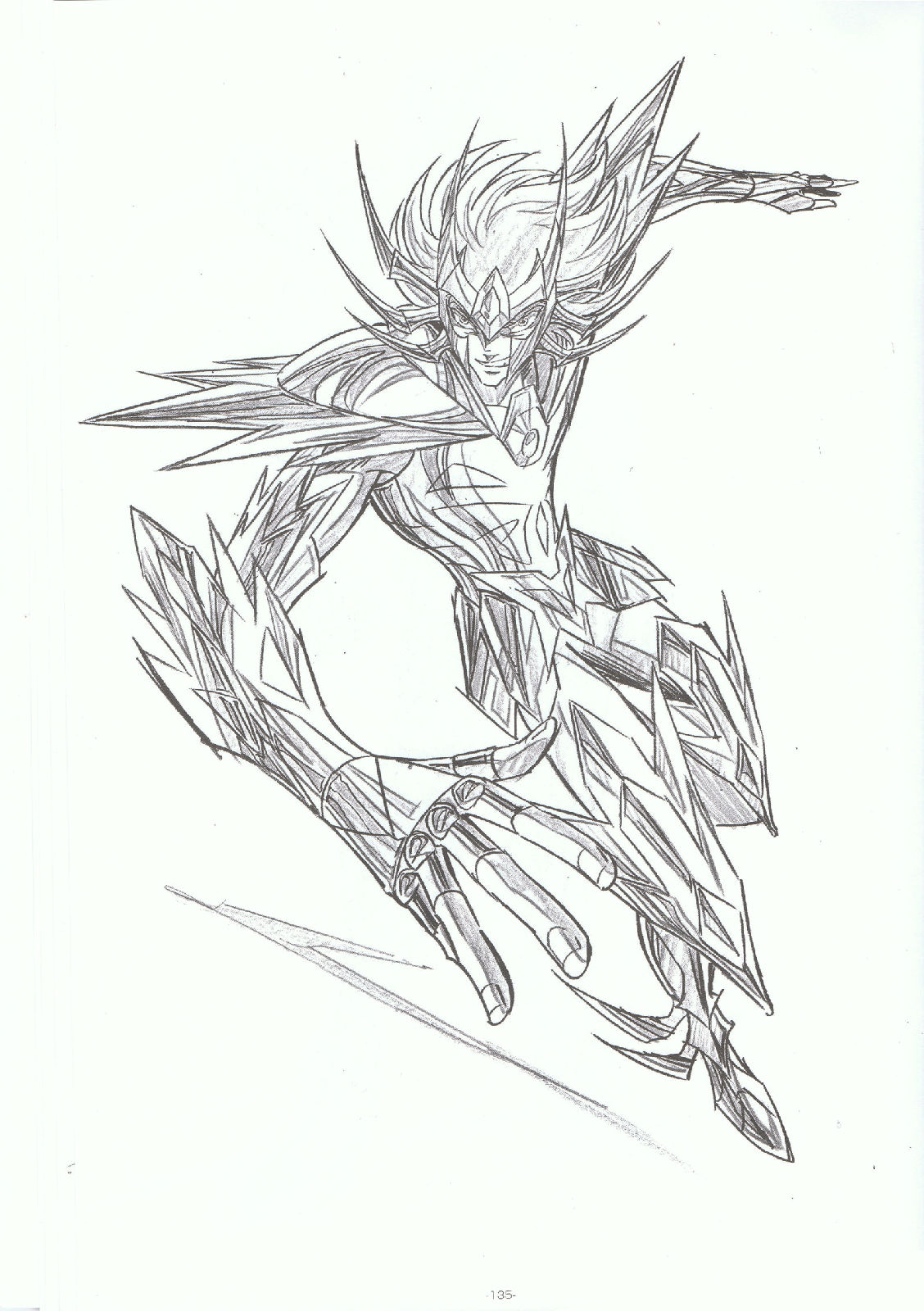 【转载】马越嘉彦原画——十二黄金圣斗士