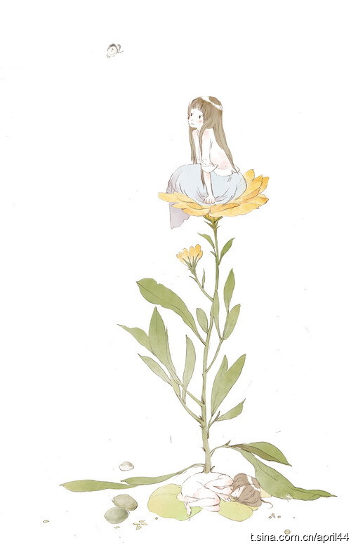 花间的少女