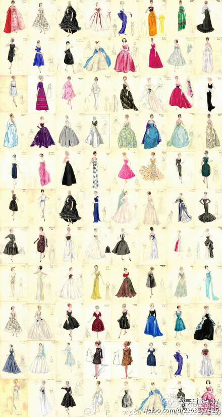 裙子的100种画法图片