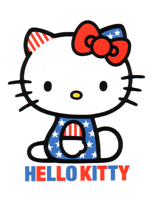 kitty,hello kitty,sanrio,凯蒂猫,kitty,可爱,猫咪,卡通,kt控,星条旗
