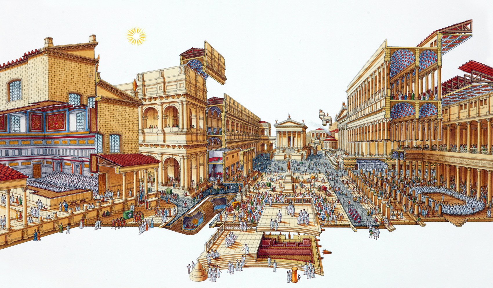 古罗马广场平面图片
