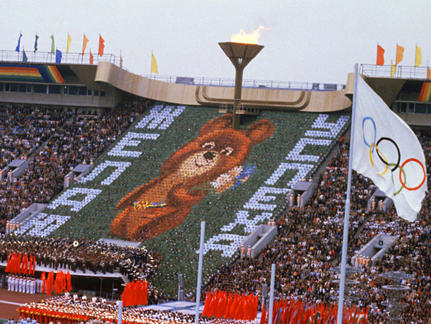 1980年莫斯科奥运会吉祥物misha(俄罗斯熊)(ps
