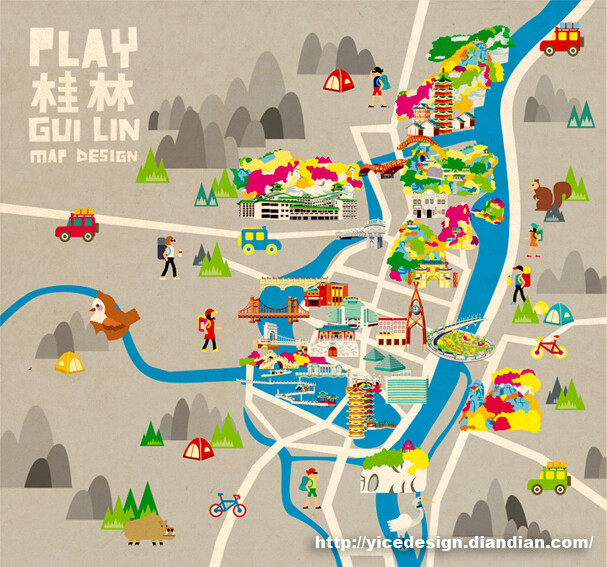 广西城市设计地图——桂林