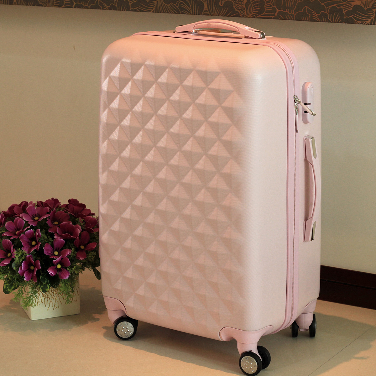 萝莉粉钻旅行箱