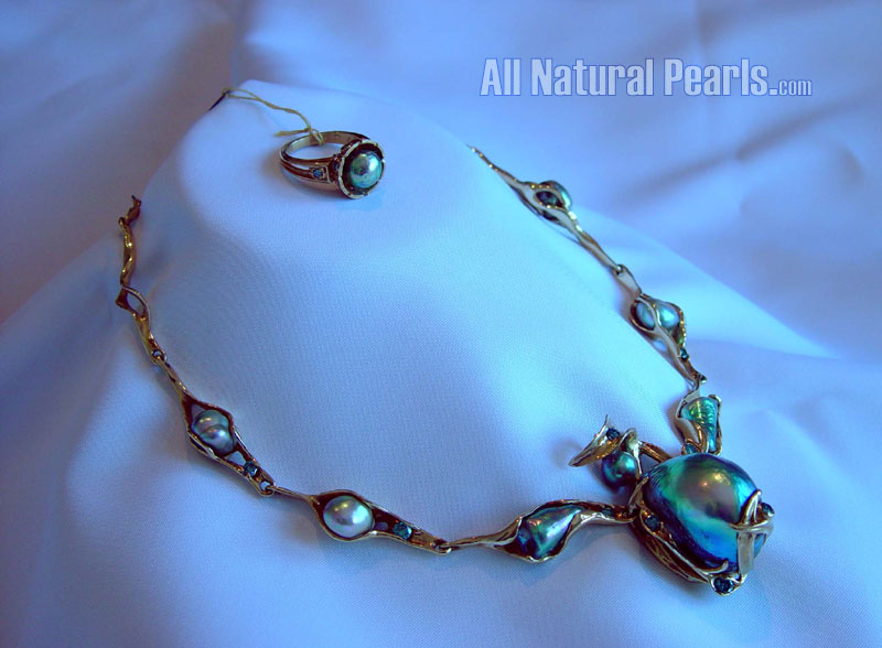 abalone pearls蓝珍珠 鲍鱼珍珠