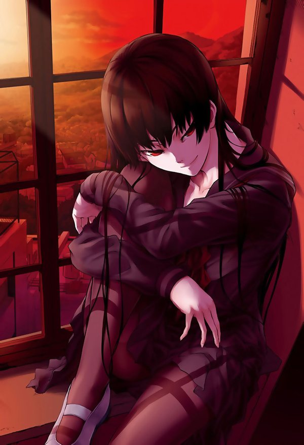 黑长直 二次元 acg 动漫