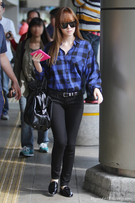 少女时代jessica机场私服