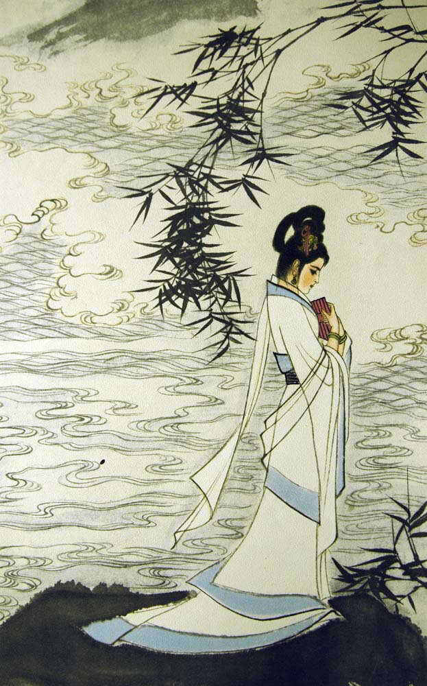 刘旦宅画作 《九歌》系列 湘夫人