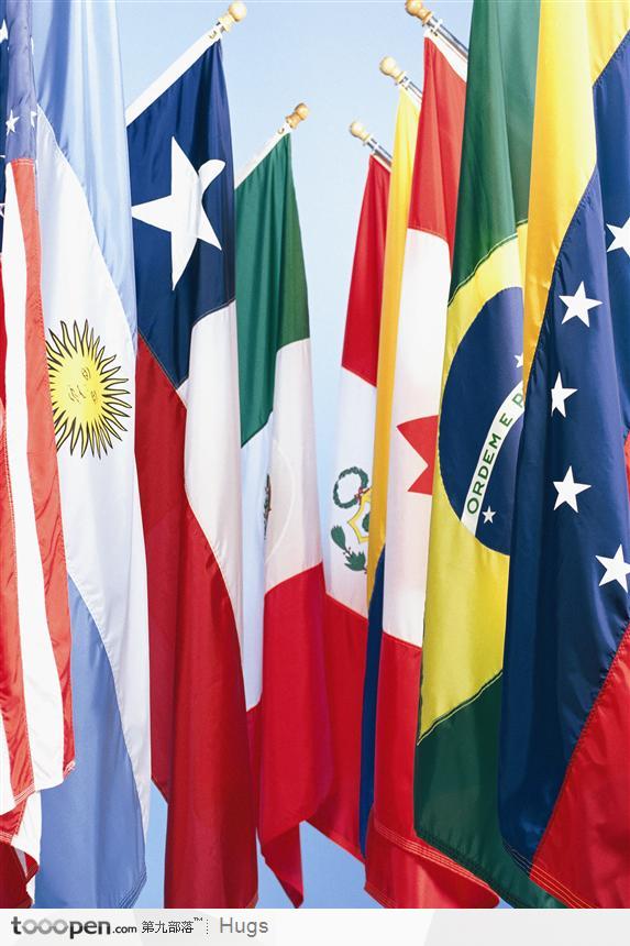 各国旗帜综合素材图片素材