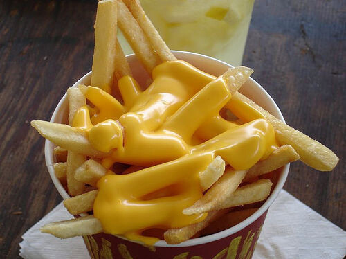 french fries with cheese