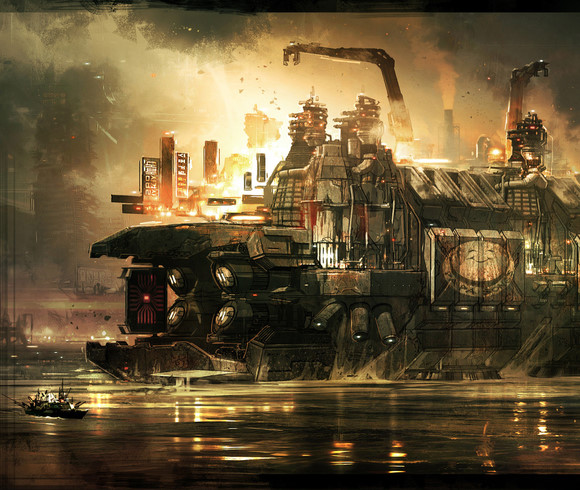 概念艺术设计师george hull为《云图》设计的概念图