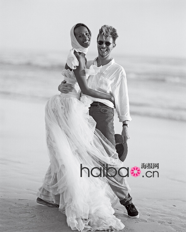 摇滚乐偶像大卫·鲍伊 (david bowie) 和黑人超模iman的婚礼