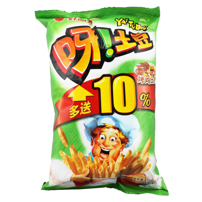 好丽友呀!土豆g烧鸡披萨烤鸡比萨味薯条呀土豆啊土豆