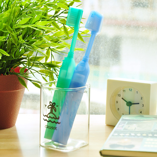 三年二班●温馨生活清新二合一旅行创意牙刷便携带牙刷牙膏