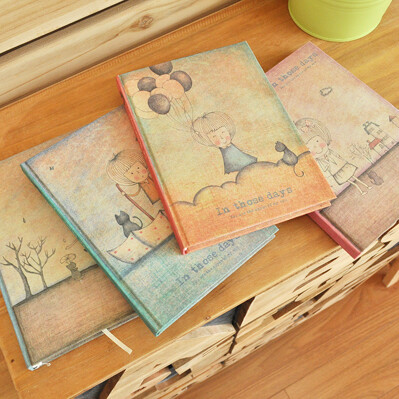 面包城堡★xx韩国记事本日记单行本彩色内页布面 木盒那些日子