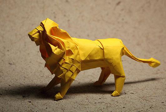 折纸神谷狮子图片