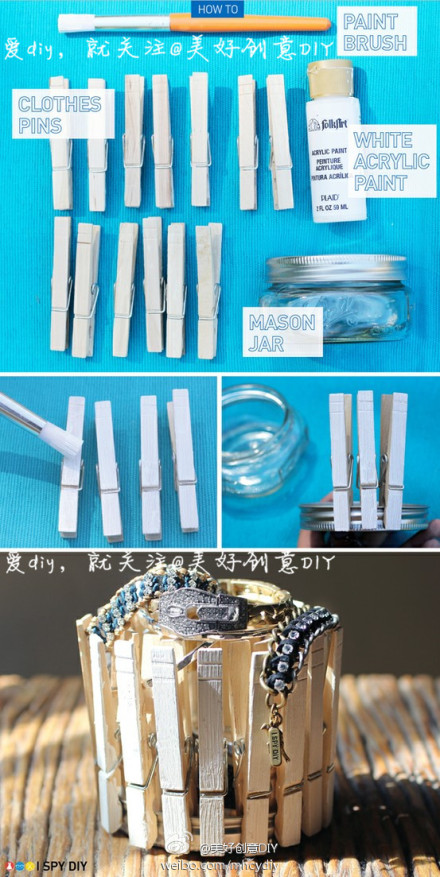 木架子首饰盒,喜欢~——更多有趣内容,请关注@美好创意diy (http://t.