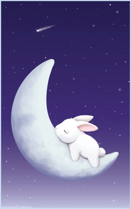 最不能忘怀的,是你的温柔月亮上的兔子