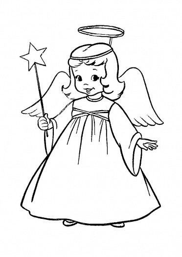 小天使画法简单图片