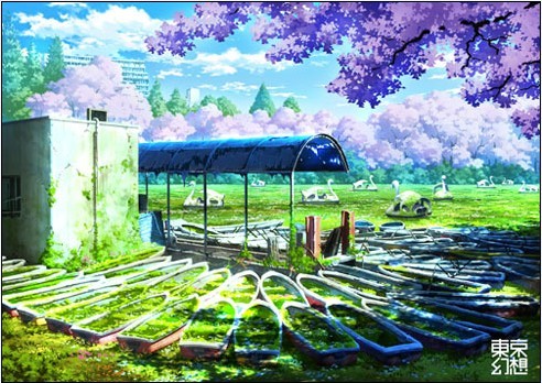 日本动画游戏场景插画师 井上惠 【东京幻想】真的很美.沧海变成桑田.
