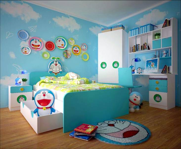 如果宝宝有一个哆啦a梦的房间,一定每天都会在快乐中成长