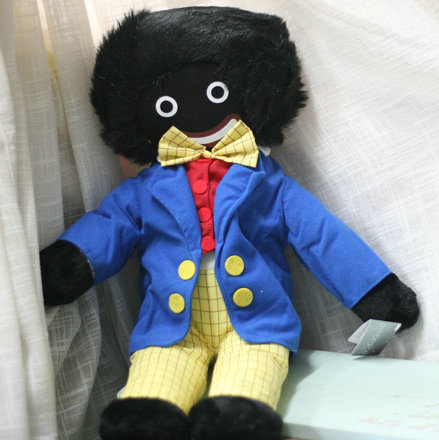 英国购 古早果酱品牌卡通人物 小黑人golly 布偶