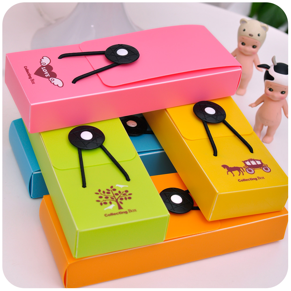 默默爱&hearts;小清新创意文具盒时代良品铅笔盒可爱笔盒韩国文具