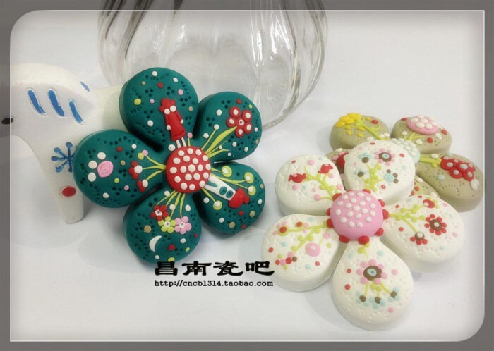 diy手工软陶胸针胸章韩版碎花小清新江浙