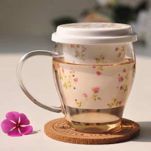 台湾精品 玻璃茶杯 商务办公杯 骨瓷茶 去看看